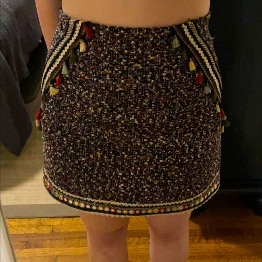 Zara Tweed Mini Skirt